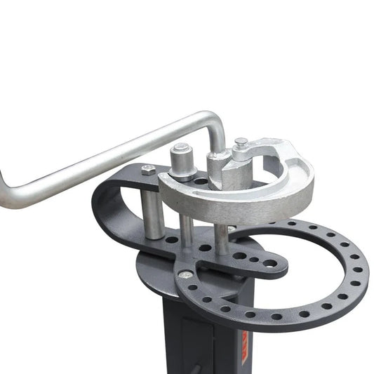 UBM-30 Dobladora Manual de Herrería con 14 Dados para Solera y Barra Solida Redonda Incluye Base Pedestal